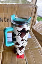 Turquoise brown cow 40oz *5-10biz TAT*