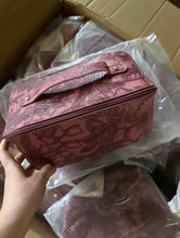 Tooled Floral PU Leather Make Up Bags *Ready to ship*