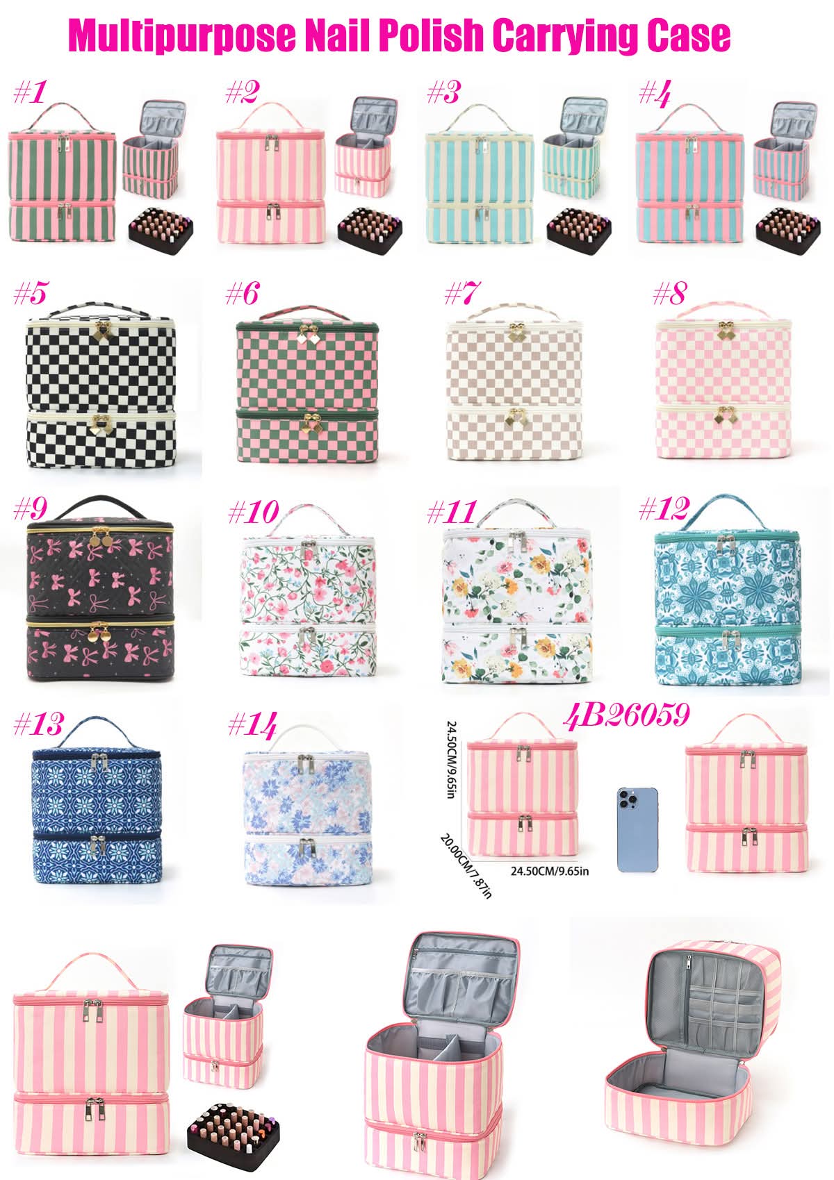 Nail polish storage bag (mid August)