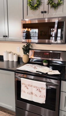 In stock kitchen sets (oven mitt, drying mat & towel)