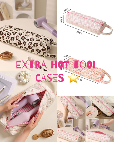 Quilted hot tool cases
