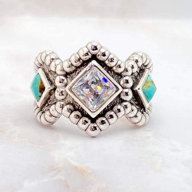 Faux turquoise ring preorder will arrive early April