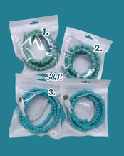 Turquoise dream beaded chargers *new designs*