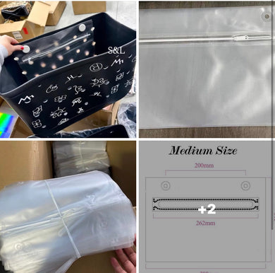 Clear pouches for rubber totes (early May)