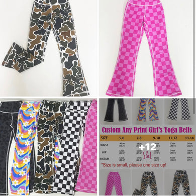 Girl yoga pants (early June) leave size & color in note to sellers box
