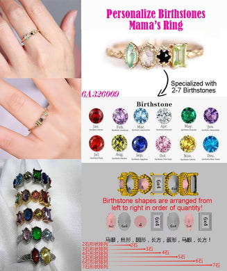 Birthstone gem rings (end April) — please leave order details in the note to sellers box