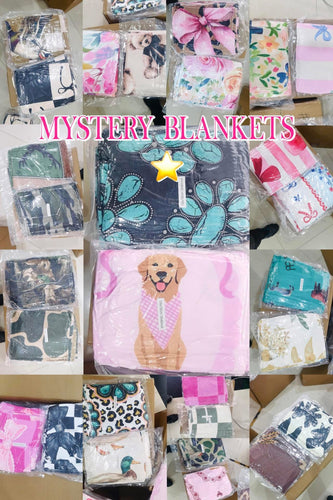 Mystery blankets 50x60”