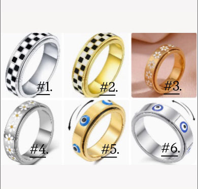 Anxiety rings (end August) new colors
