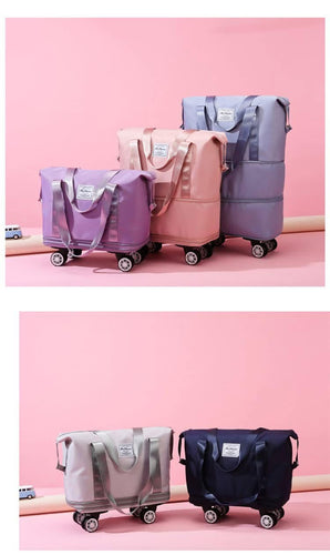 Travel wheel duffle bags