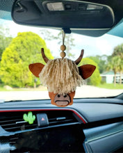 Highland Cow Car Charm *ready to ship*