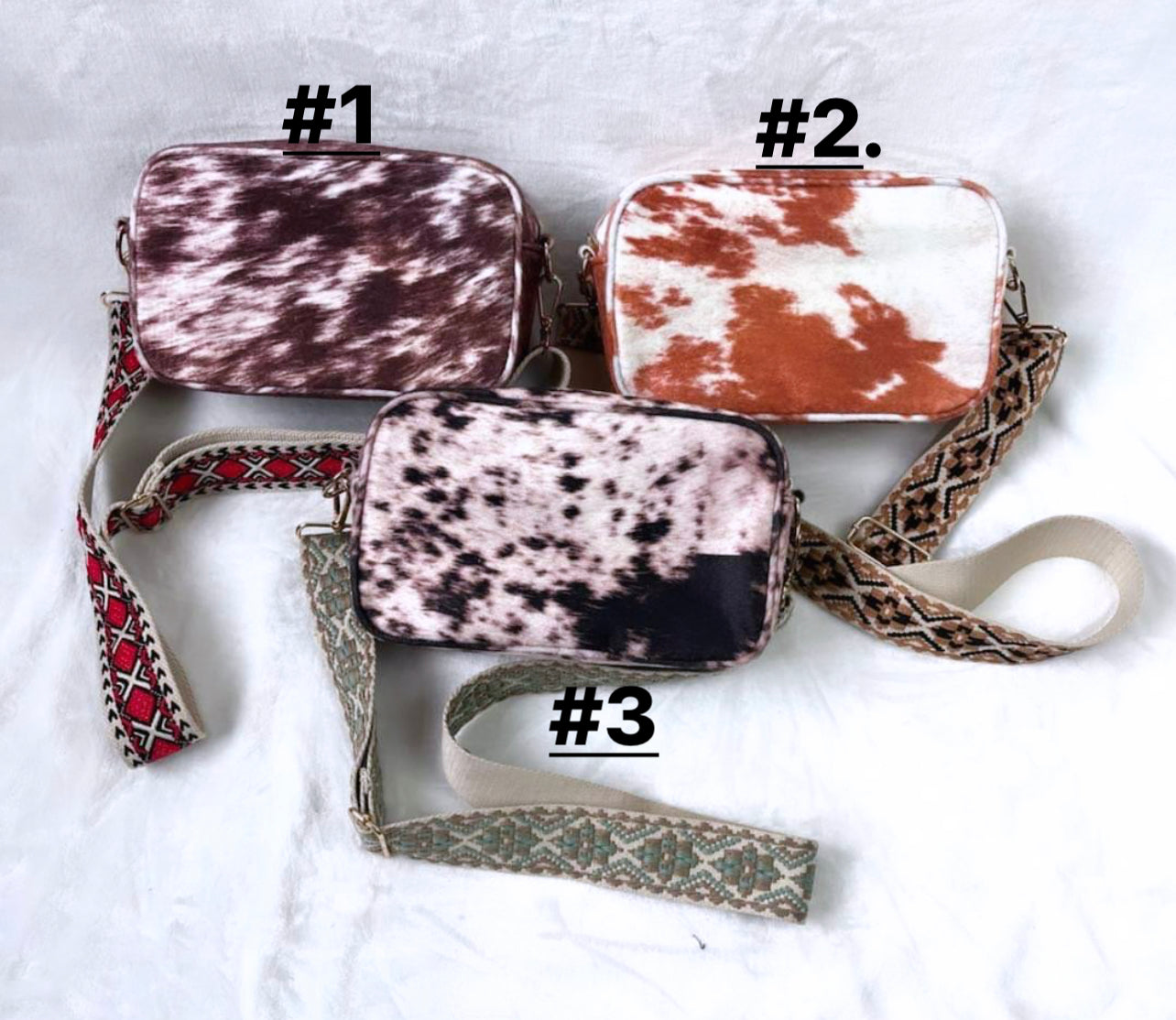 New cowhide sling bags (preorder will arrive mid October)